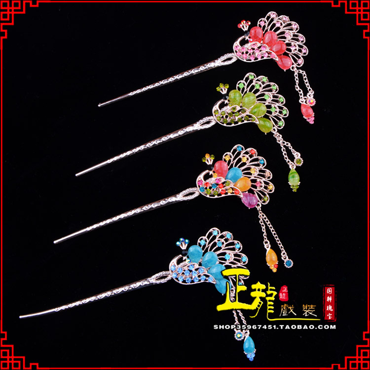 红安头饰化妆用品饰品花旦小姐青衣头饰簪子发簪 发簪