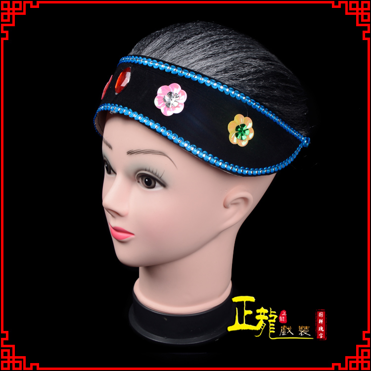 红安老旦媒婆穷老太婆假发套 老旦头套