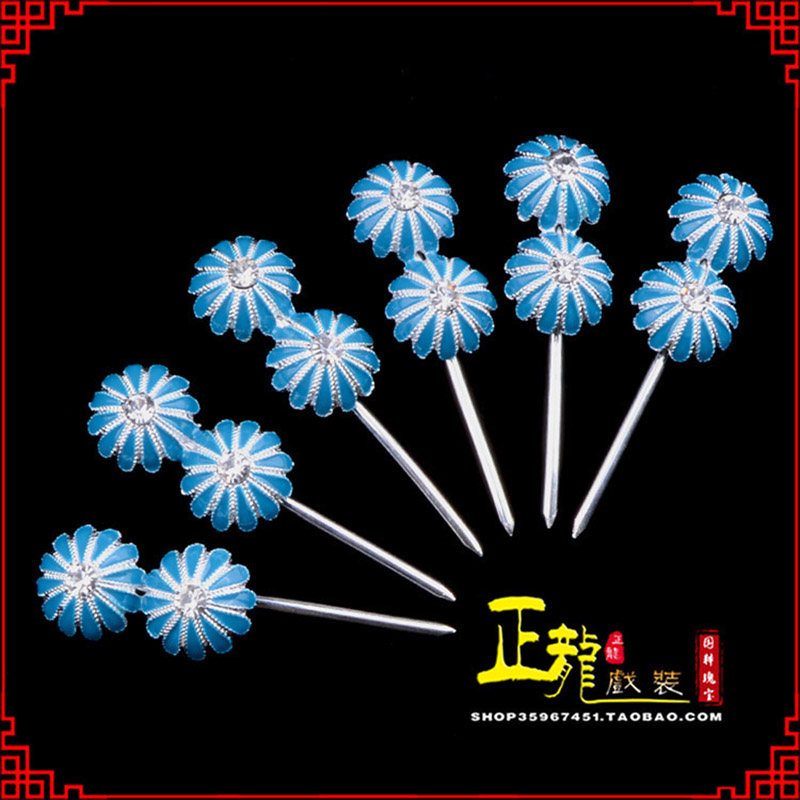 红安头面泡子旦角化妆头饰 仿点绸泡子