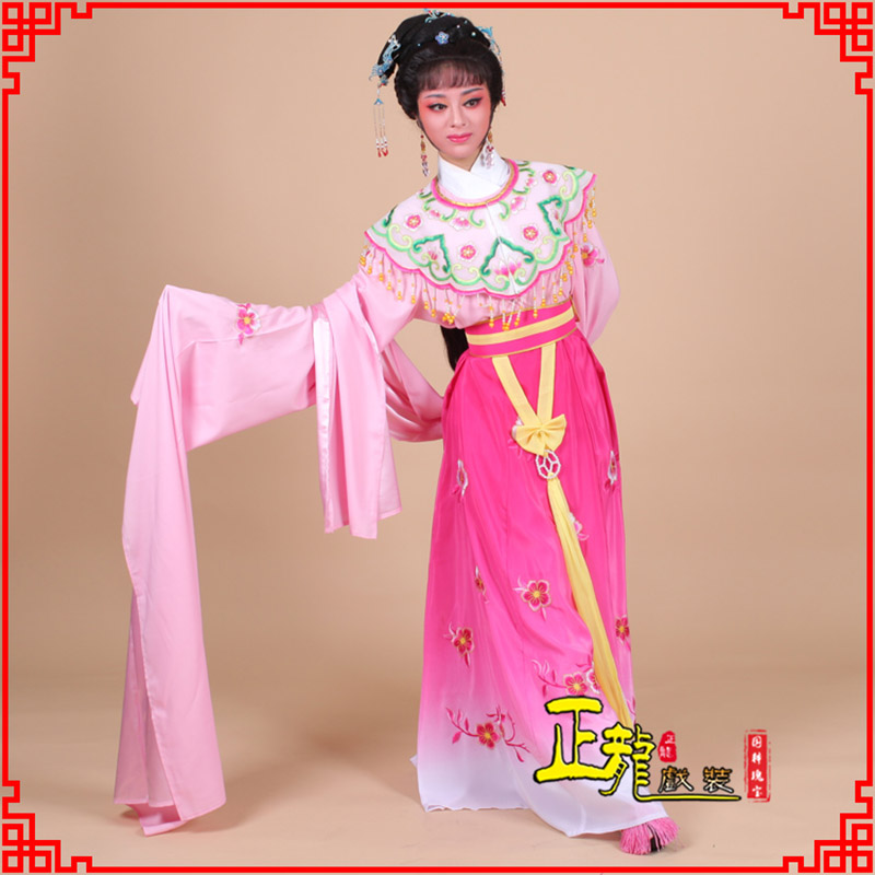 红安水袖青衣练功花旦服 梅花古装衣