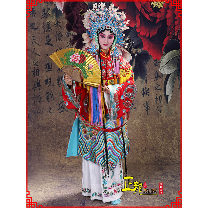 红安凤袍杨贵妃贵妃醉酒 软绉团凤女蟒